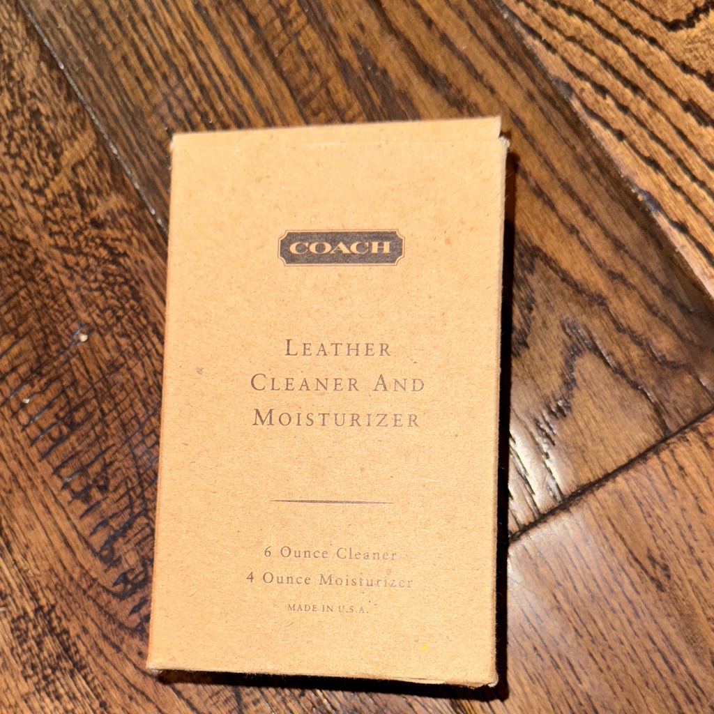 Discontinued Coach Tan Leather Care Set